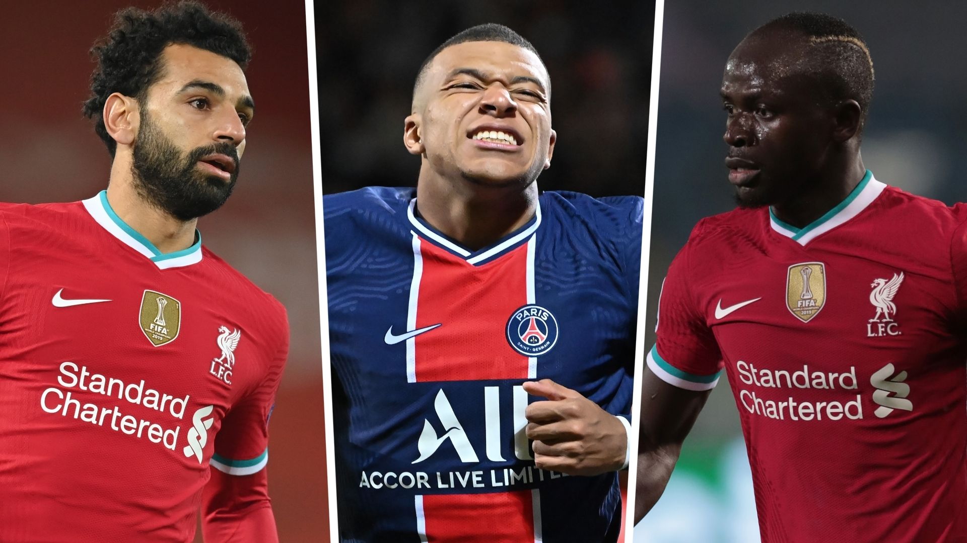 Mohamed Salah Kylian Mbappe Sadio Mane