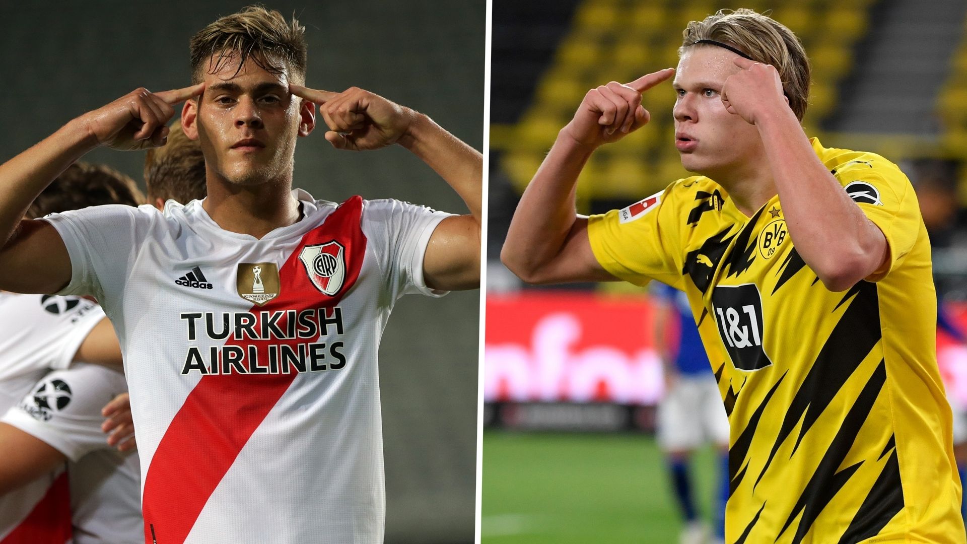 Federico Girotti Erling Haaland River Plate Dortmund GFX