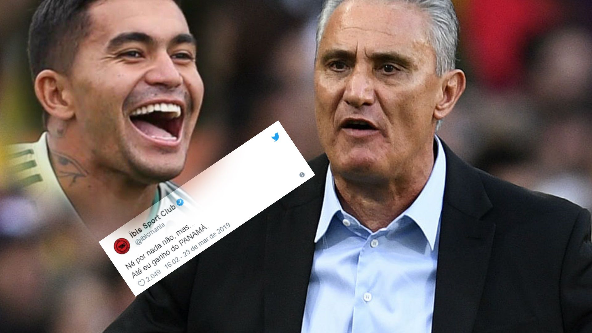 GFX memes Tite Dudu Seleção Panamá 23 03 2019