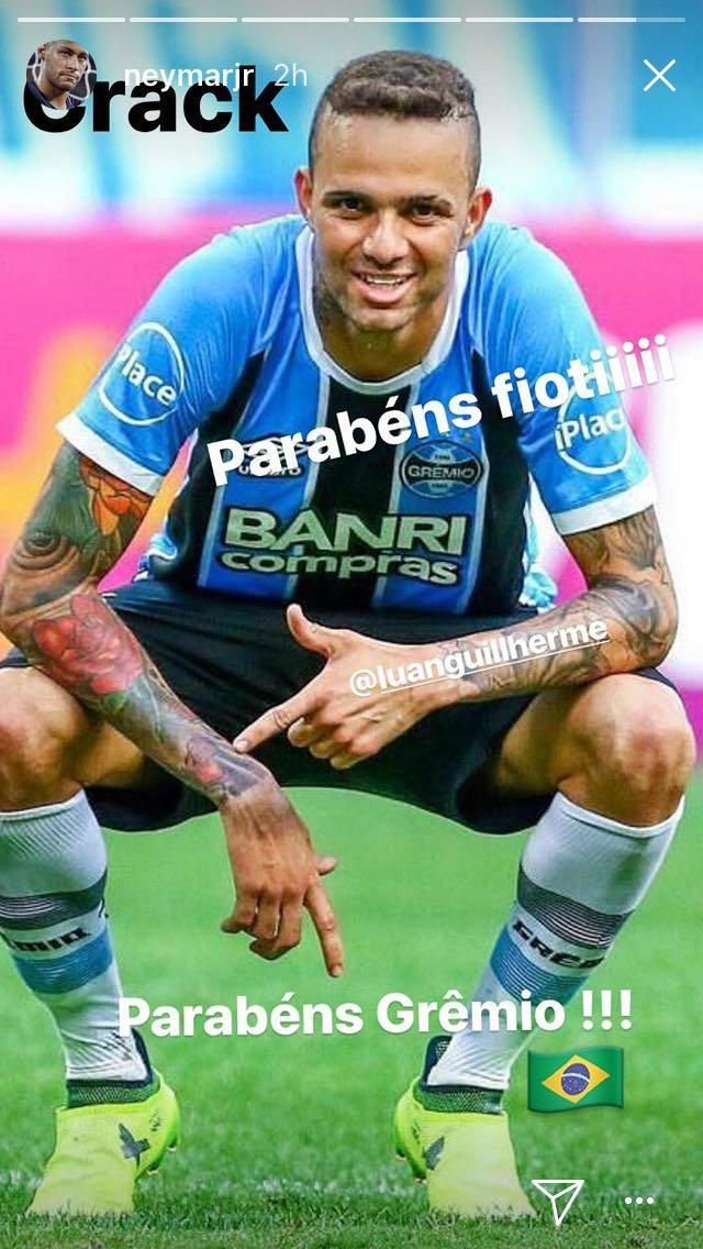 Instagram Neymar Luan Grêmio