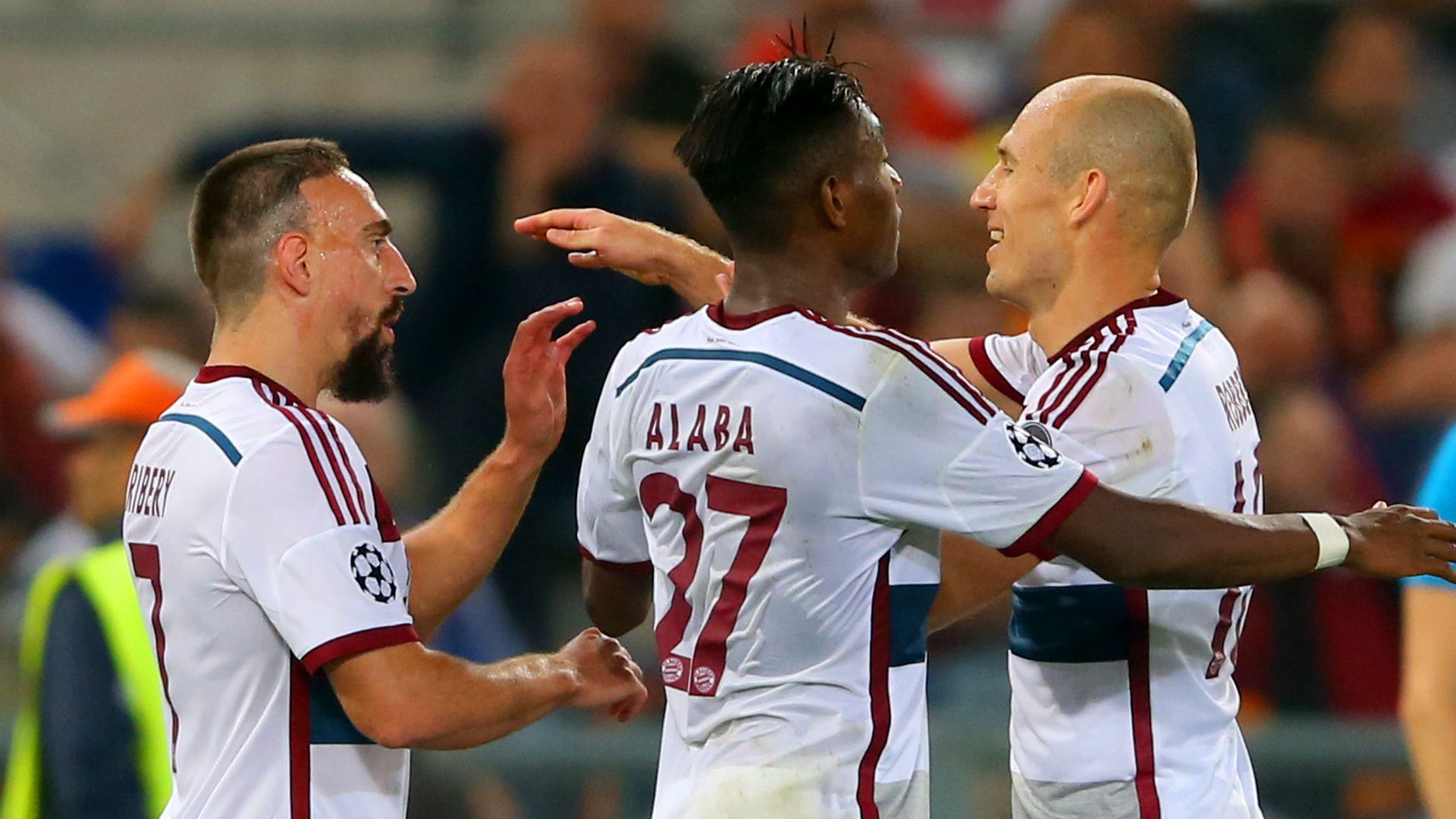 Franck Ribery Arjen Robben David Alaba Roma Bayern Munich Champions League 21102014