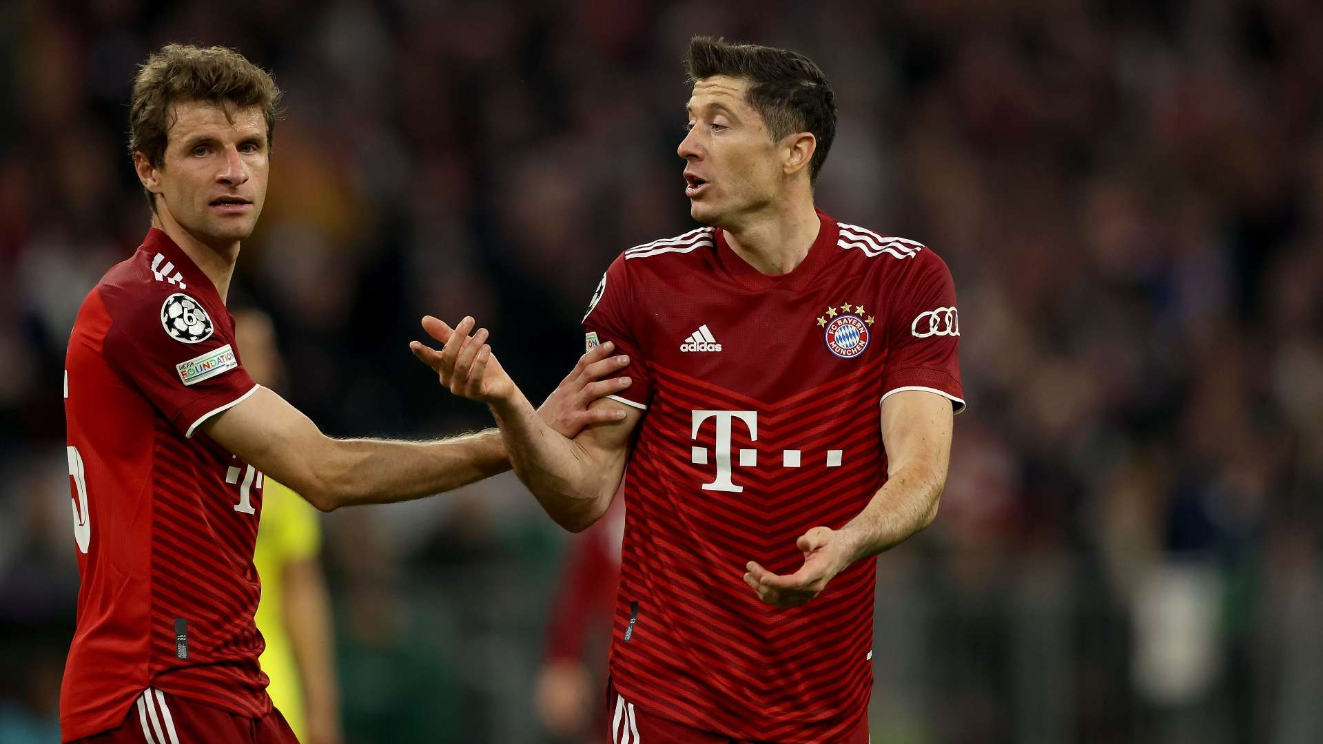 Thomas Muller Robert Lewandowski Bayern Munich
