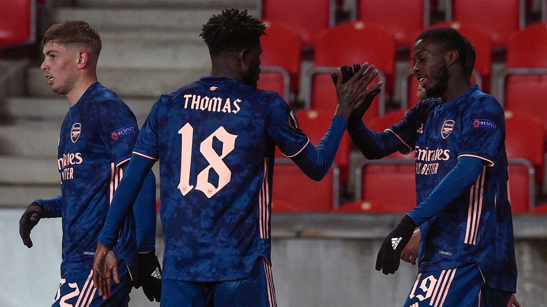 Pepe Partey Arsenal Slavia Praha 2021