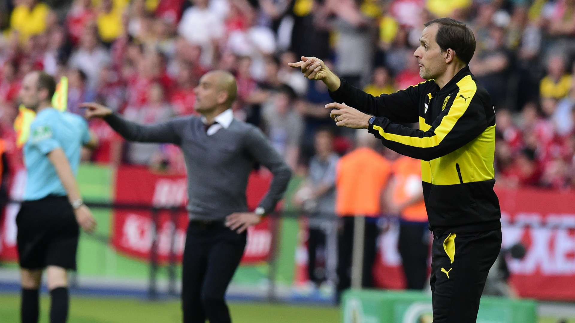 Thomas Tuchel Pep Guardiola Borussia Dortmund Bayern Munich 21052016
