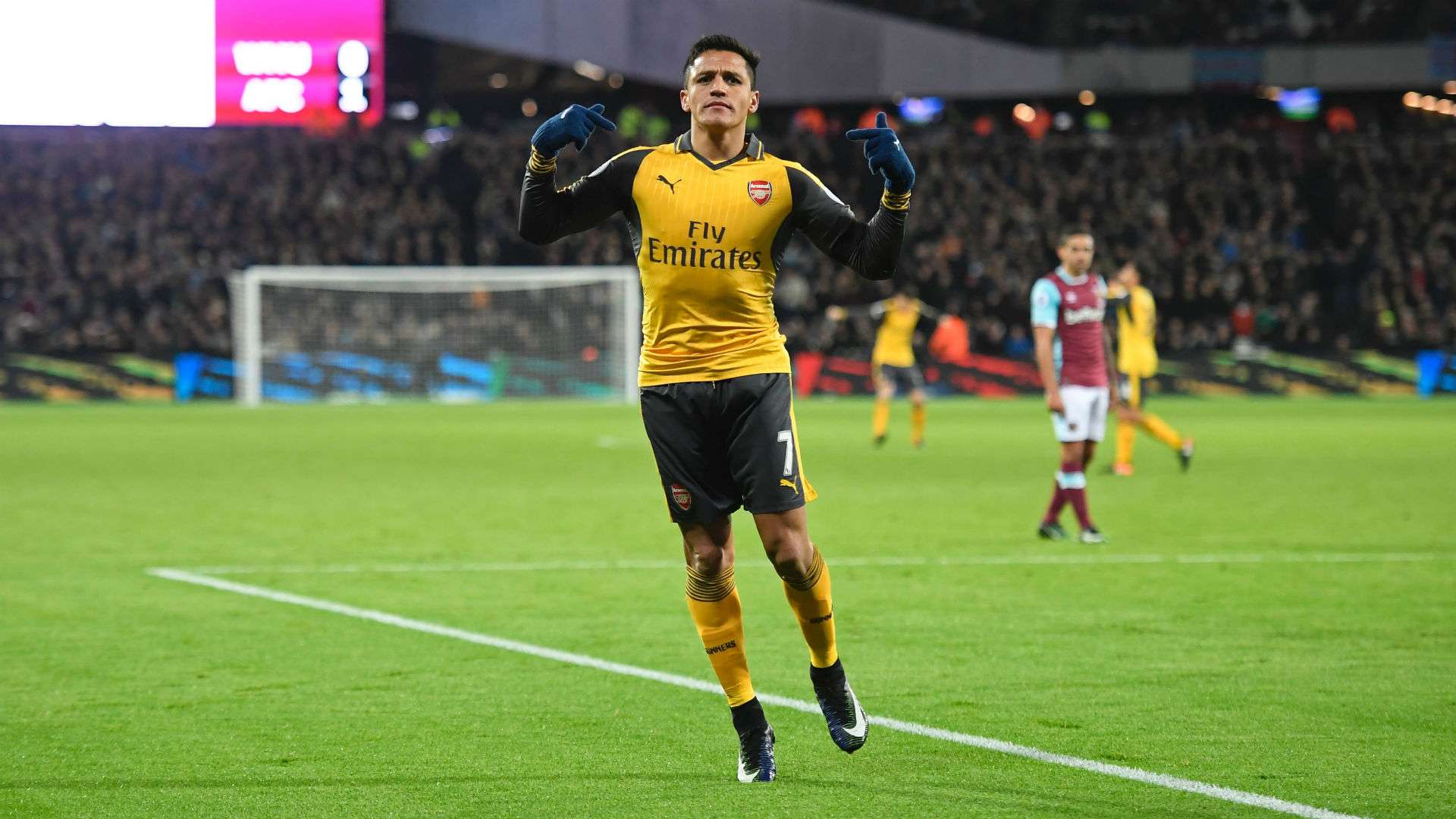 Alexis Sanchez Premier League West Ham v Arsenal 031216