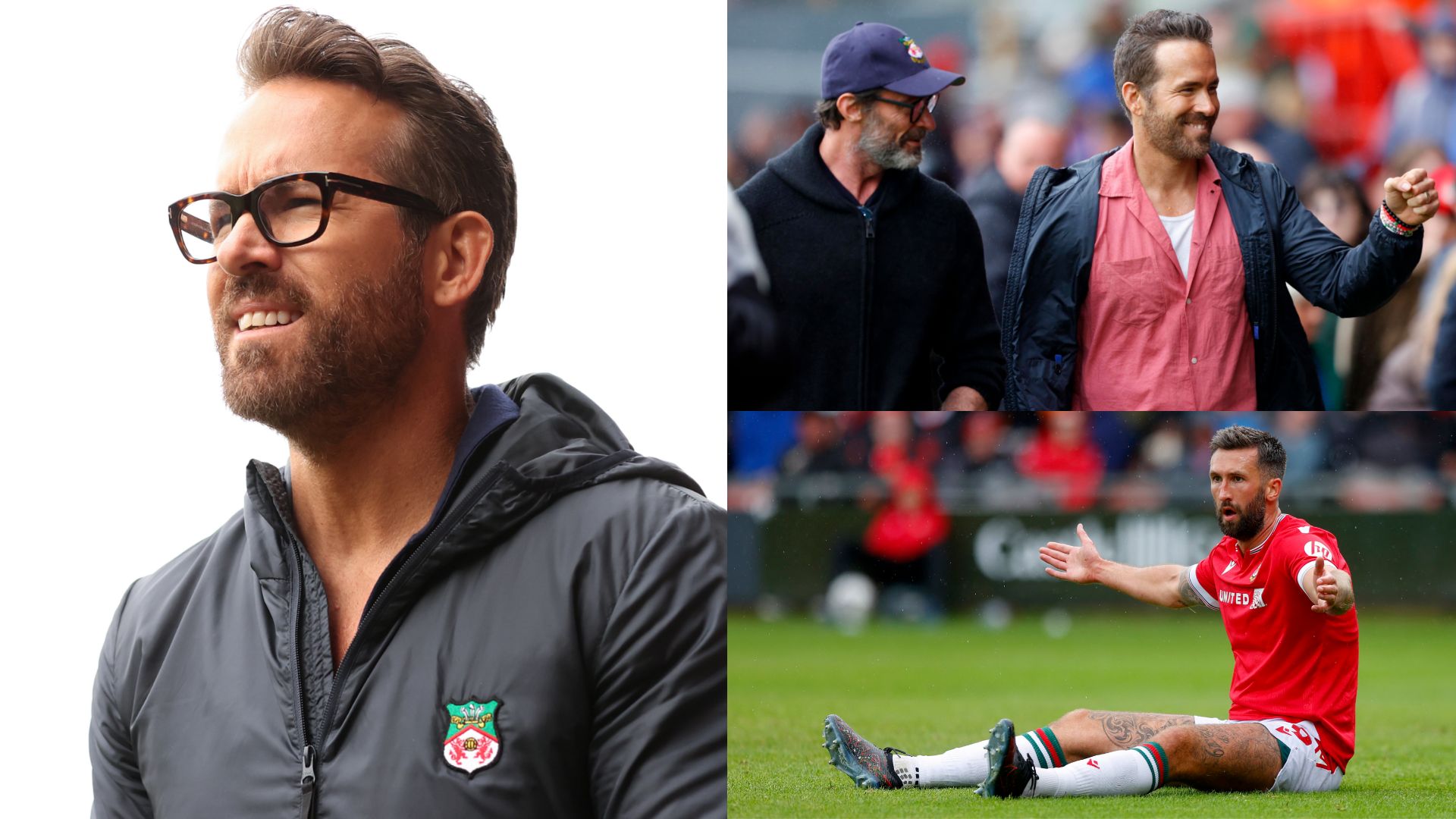 Ryan Reynolds Hugh Jackman Wrexham 2023