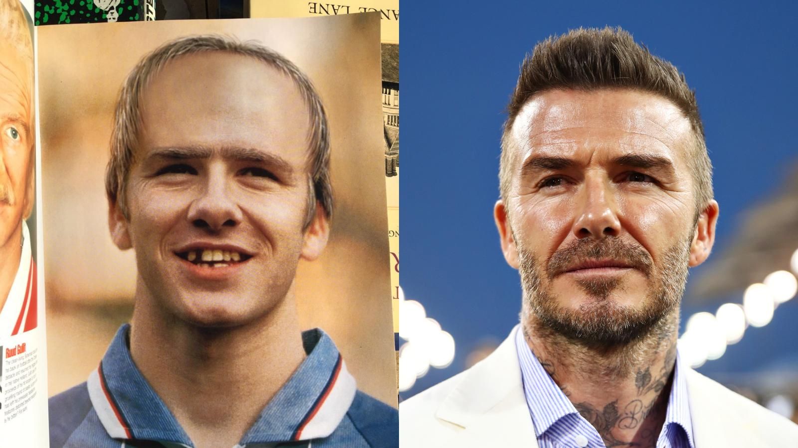 David Beckham face prediction on FourFourTwo