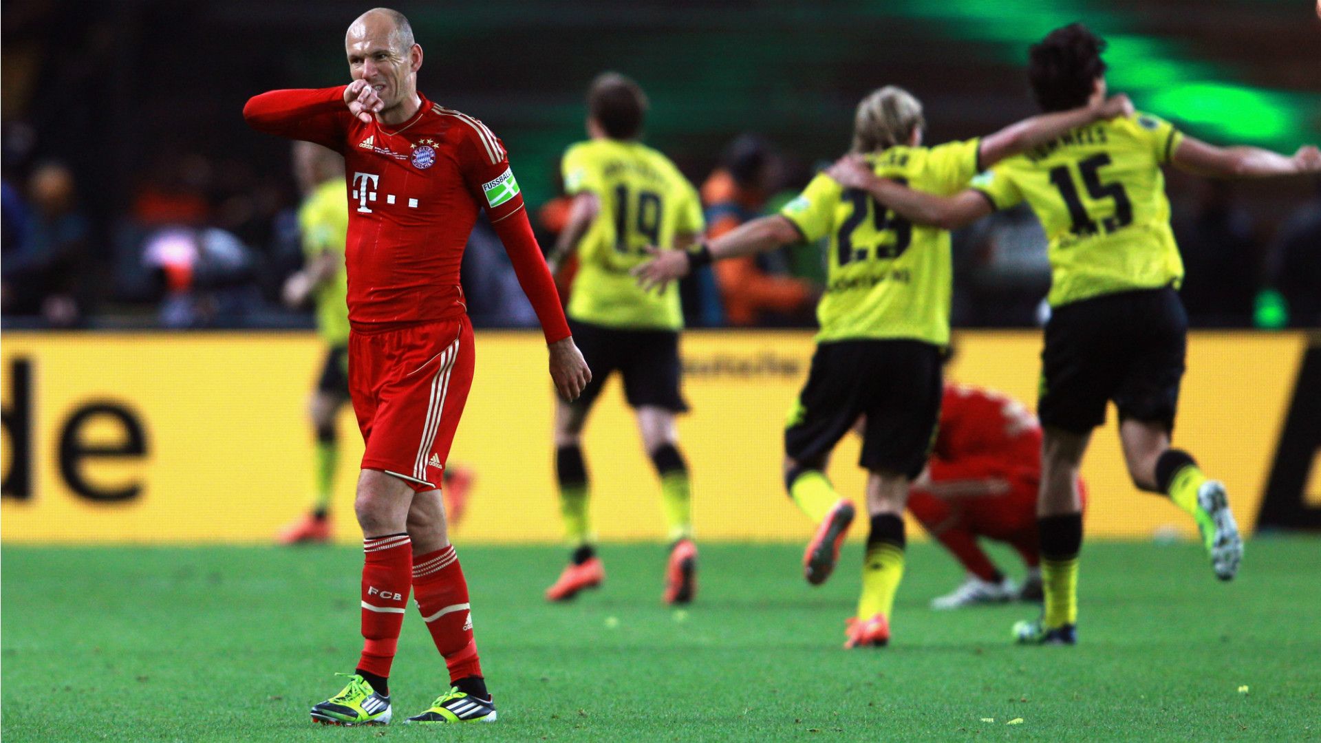 Arjen Robben Bayern Munchen Borussia Dortmund DFB Pokal 2012