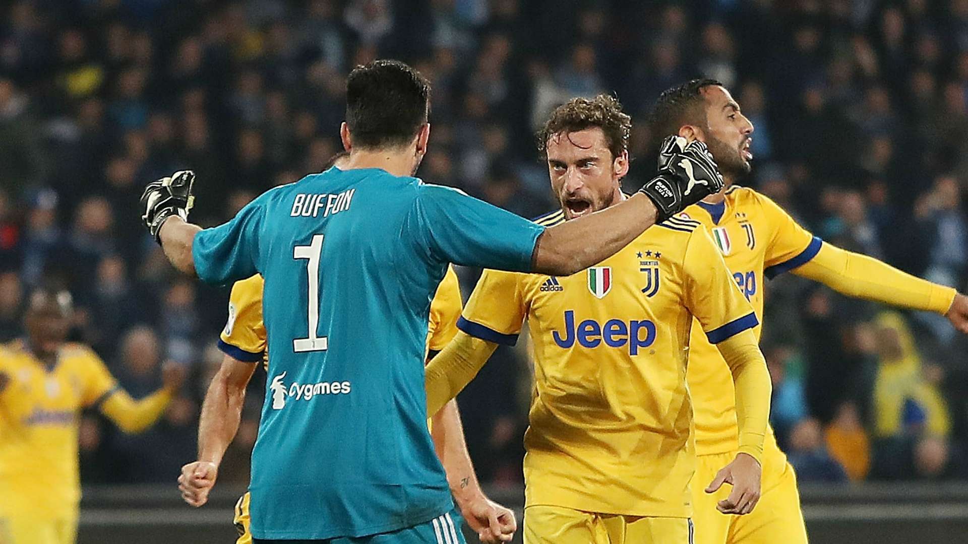 Gigi Buffon Claudio Marchisio Napoli Juventus