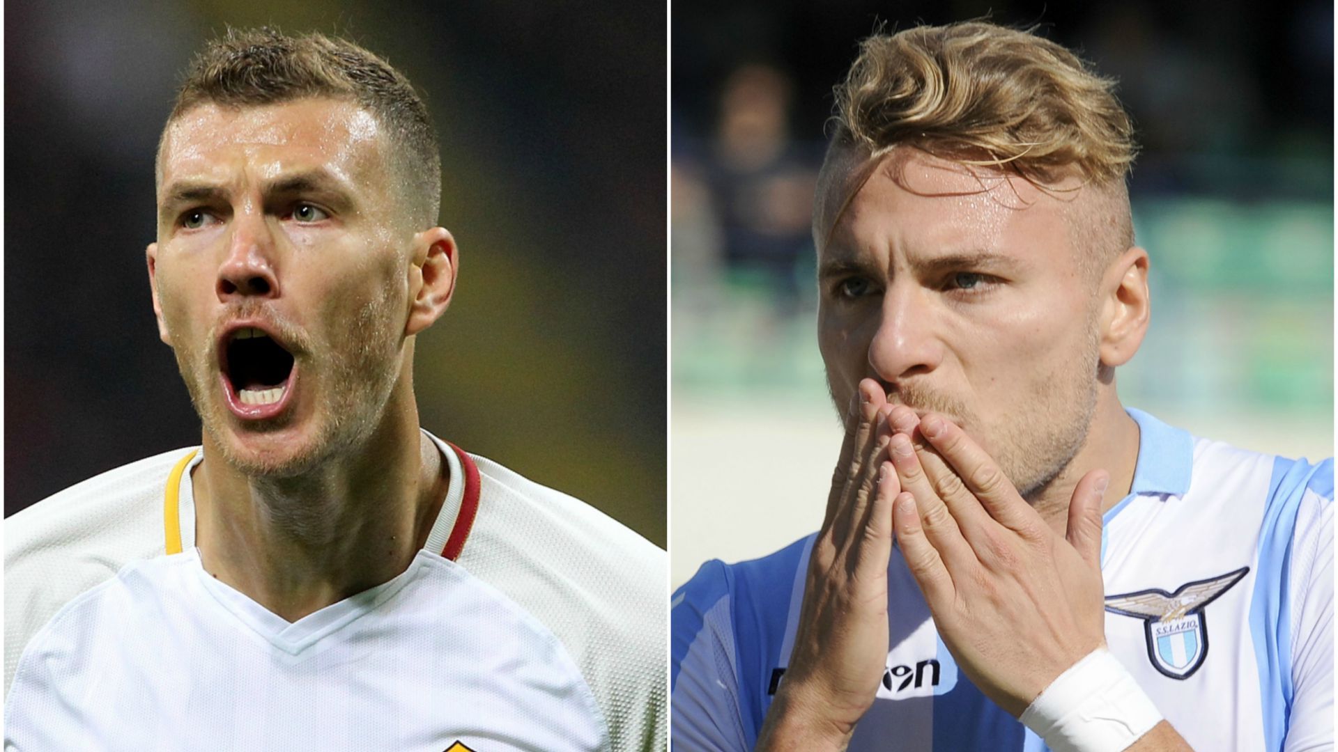 Dzeko Immobile - Roma-Lazio