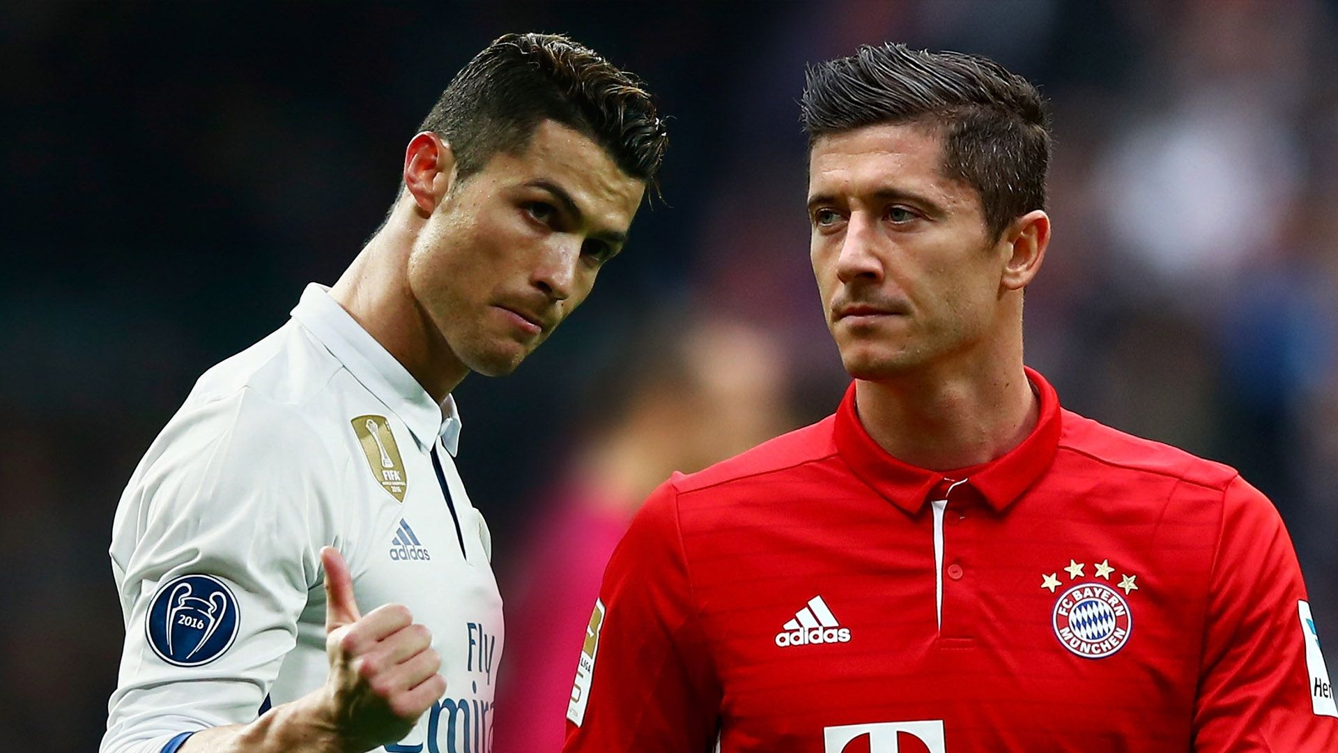 GFX Cristiano Ronaldo Robert Lewandowski Real Madrid Bayern