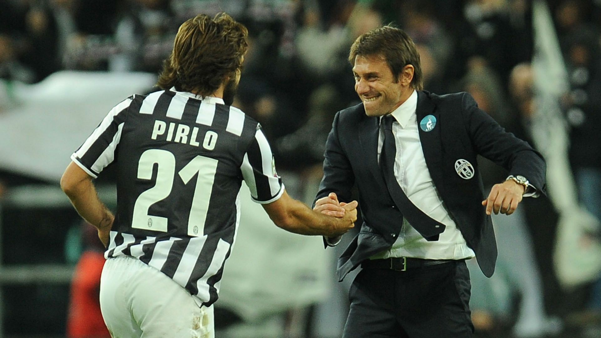 Andrea Pirlo and Antonio Conte - cropped