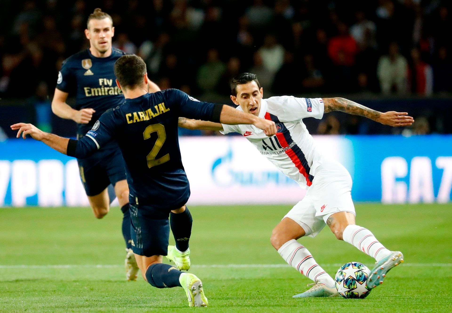 Di Maria Carvajal PSG Real Madrid Champions League