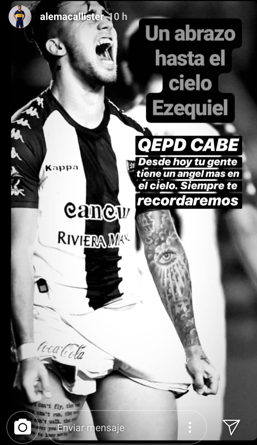 Historia Instagram Alexis Mac Allister Ezequiel Esperon 06102019