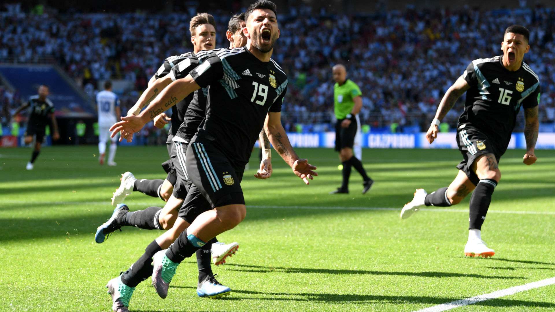 Sergio Kun Aguero Argentina Islandia Iceland World Cup 16062018