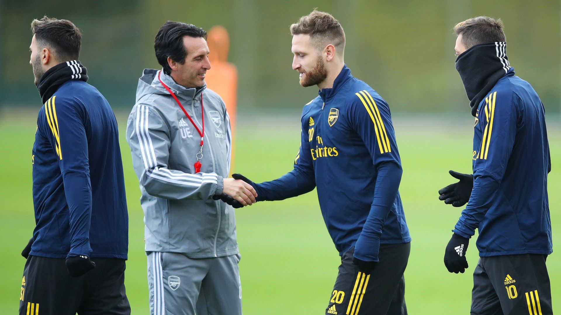 Unai Emery Shkodran Mustafi Arsenal 2019/20