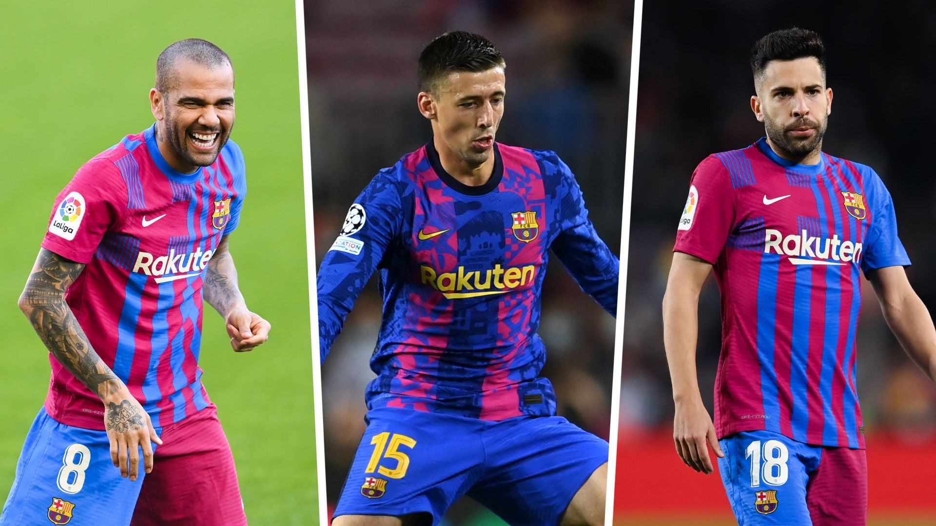 Dani Alves Lenglet Jordi Alba Barcelona