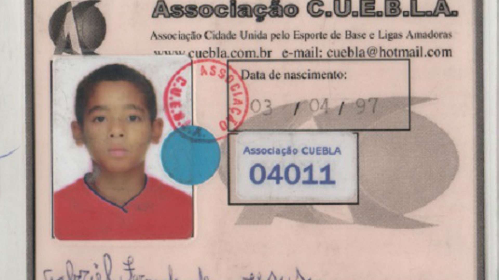 Gabriel Jesus - Pequeninos do Meio Ambiente - 26/04/2017