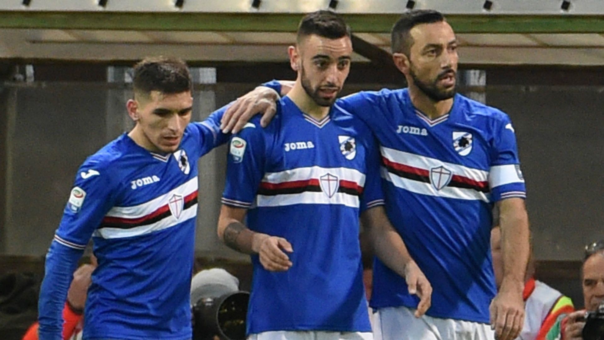Lucas Torreira, Bruno Fernandes, Fabio Quagliarella, Sampdoria, Pescara, Serie A, 03042017