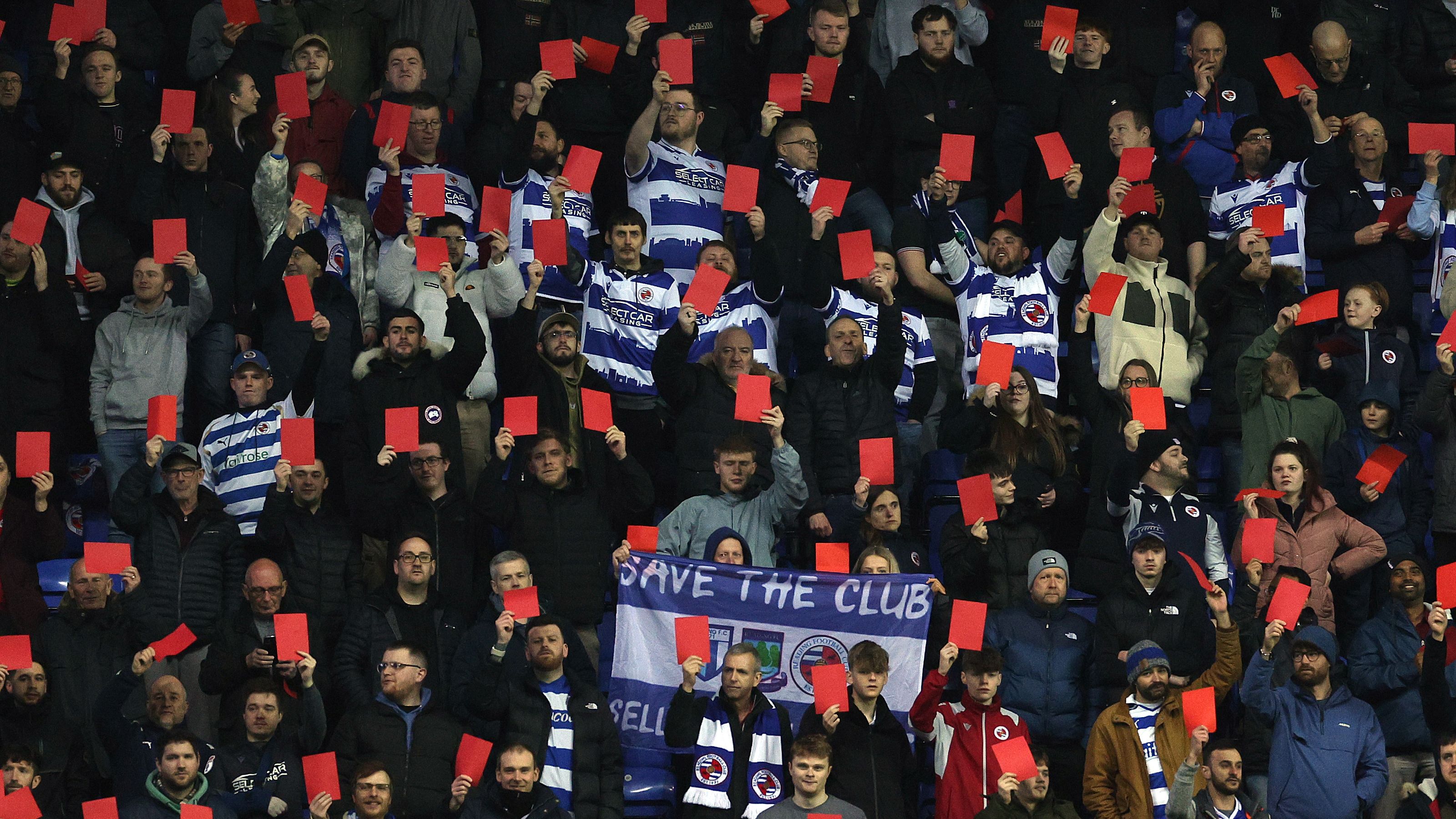 Reading fans protest