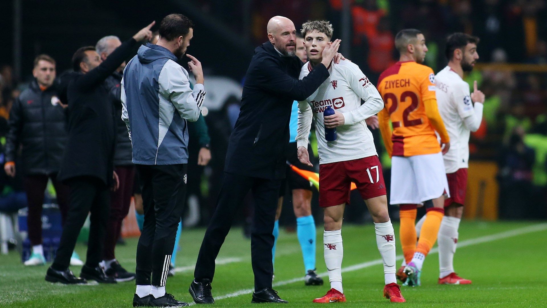 Erik ten Hag Alejandro Garnacho Manchester United Galatasaray 2023-24 Champions League