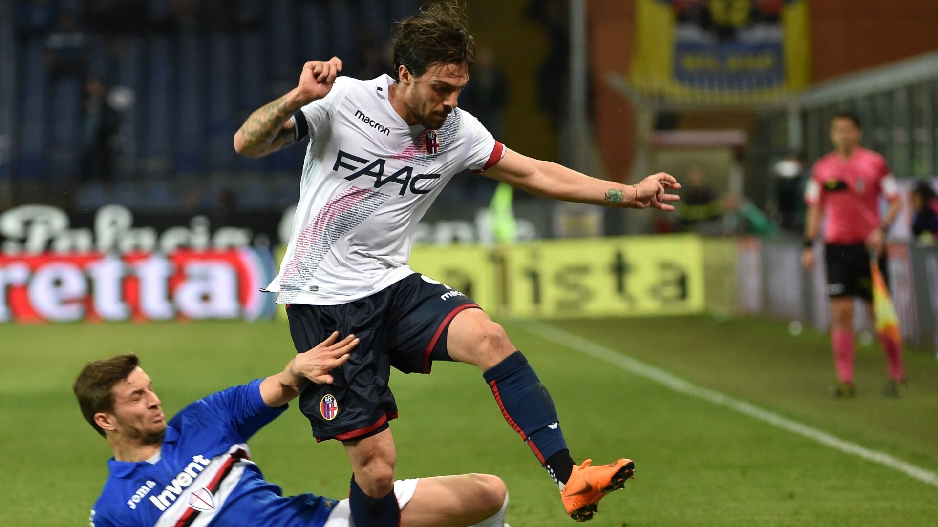 Bartosz Bereszynski Simone Verdi Sampdoria Bologna Serie A