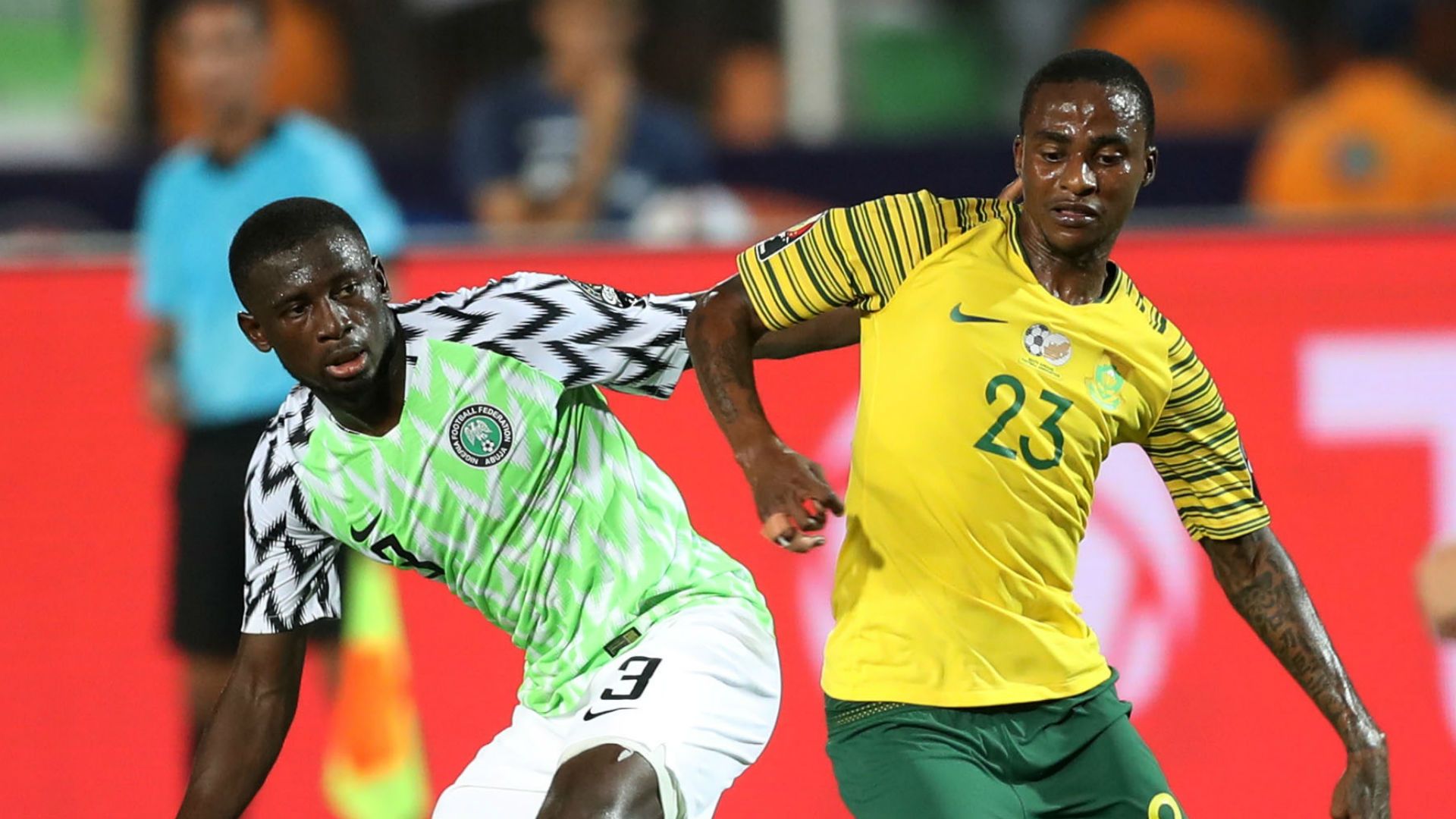 Thembinkosi Lorch of South Africa Jamilu Collins of Nigeria - July 2019