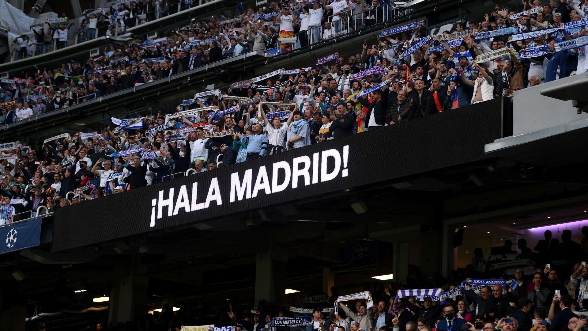 Real Madrid fans Hala Madrid