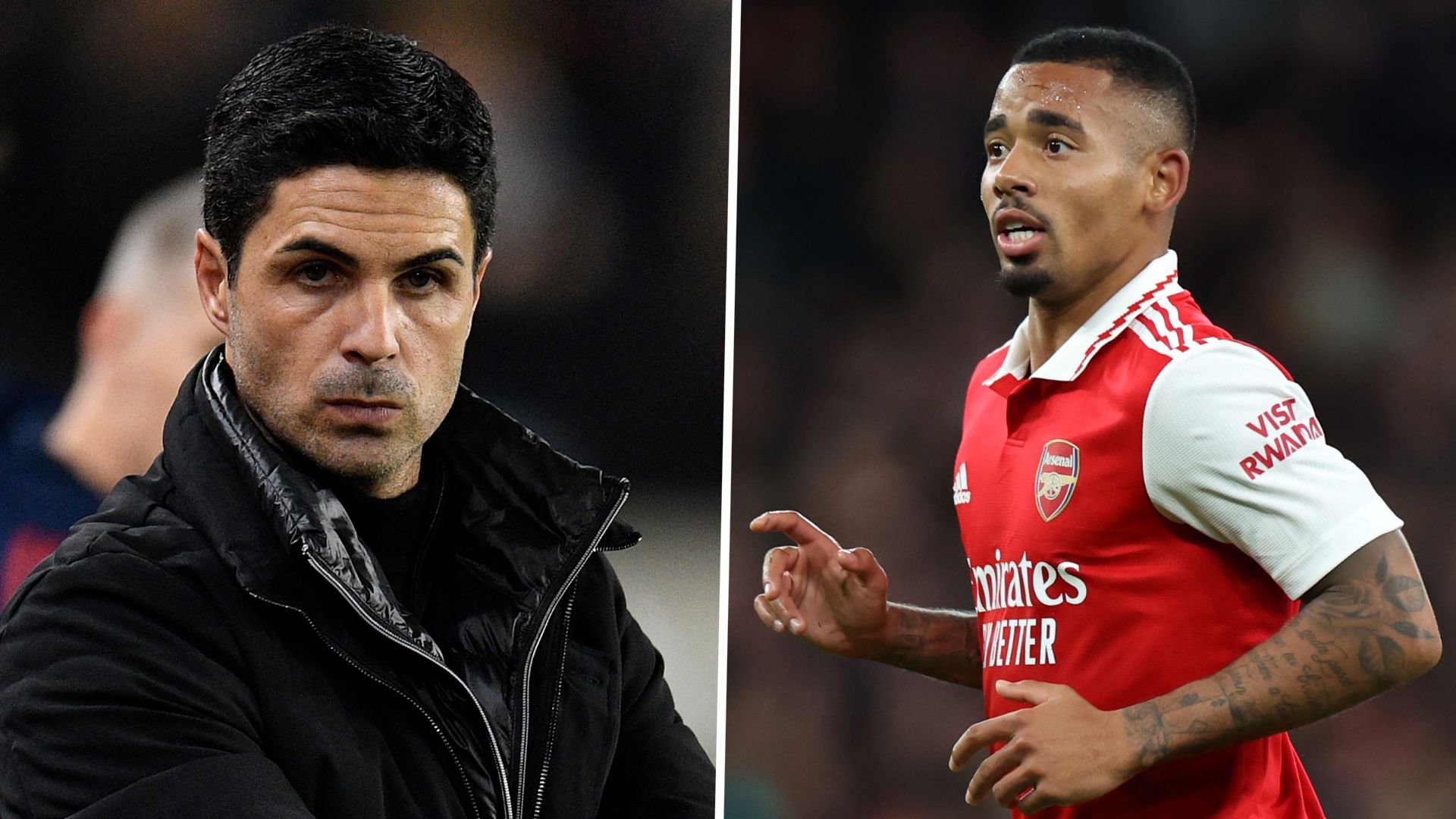 Mikel Arteta Gabriel Jesus