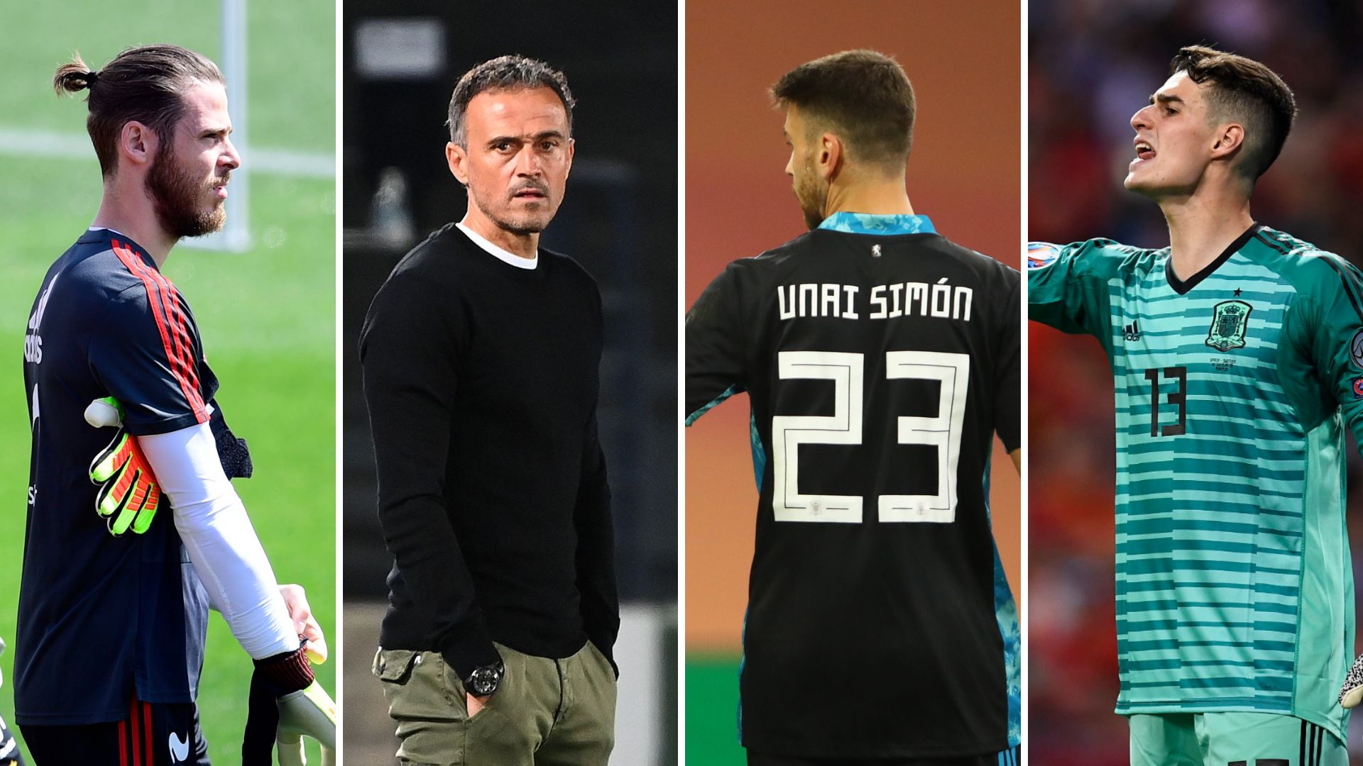 De Gea, Luis Enrique, Unai Simón y Kepa, España