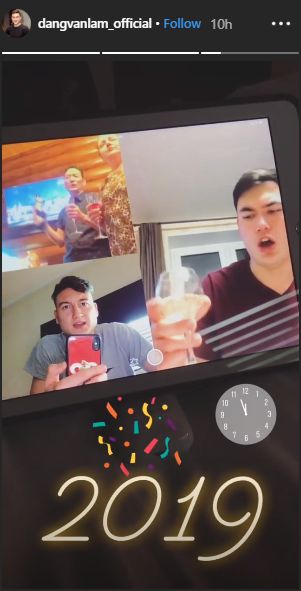 Văn Lâm mừng năm mới 1