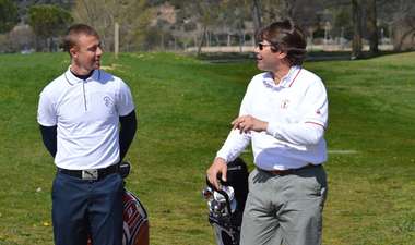 Guti, Real Madrid and Besiktas former player, and Alvaro Beamonte, spanish golf player