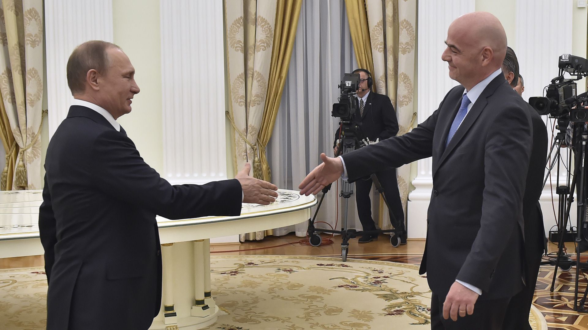 Vladimir Putin Gianni Infantino FIFA 04202016