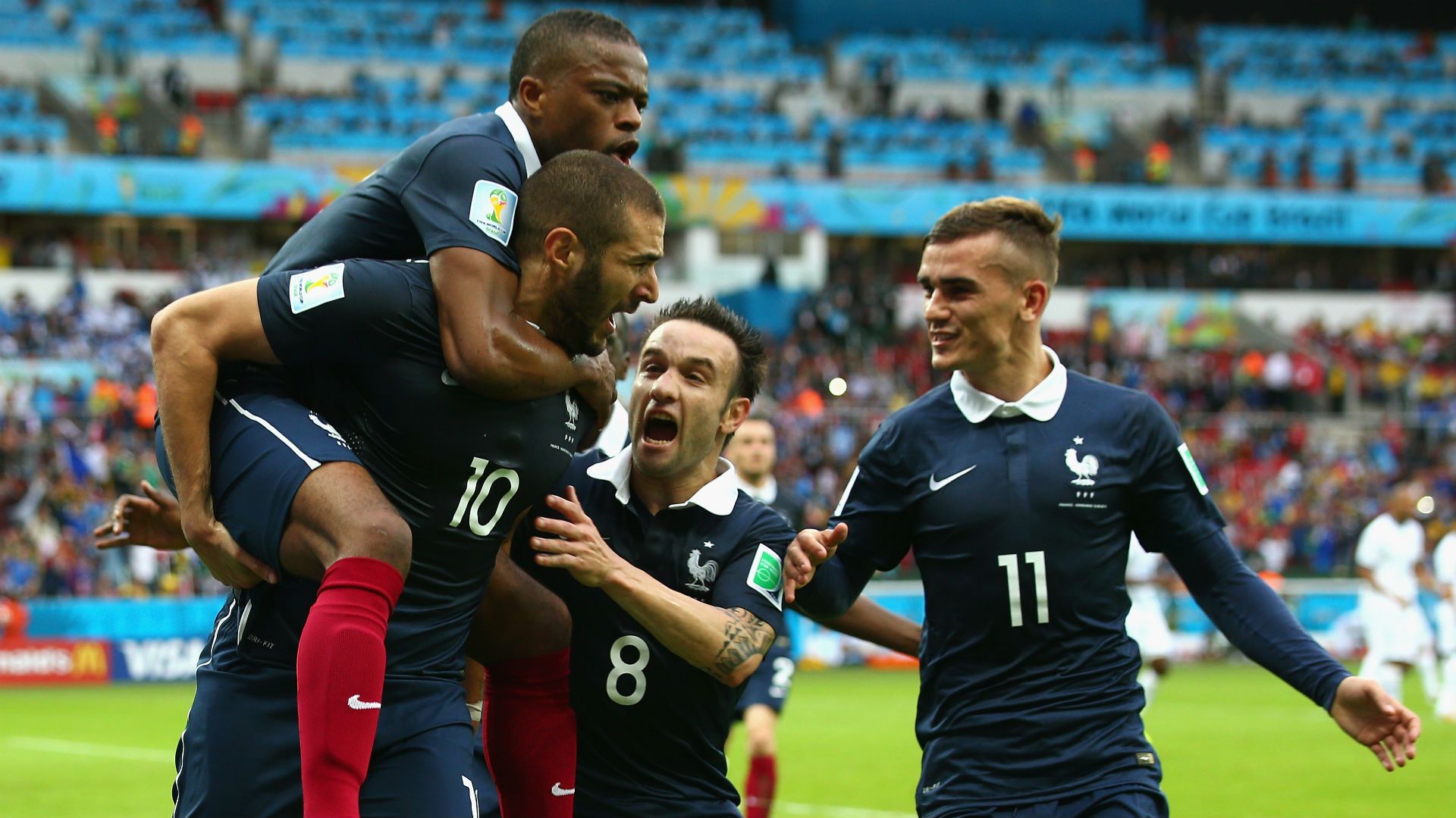 Evra benzema Valbuena Griezmann