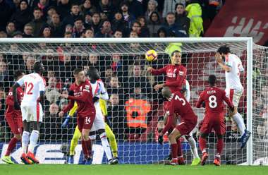 James Tomkins Liverpool vs Crystal Palace EPL 190119