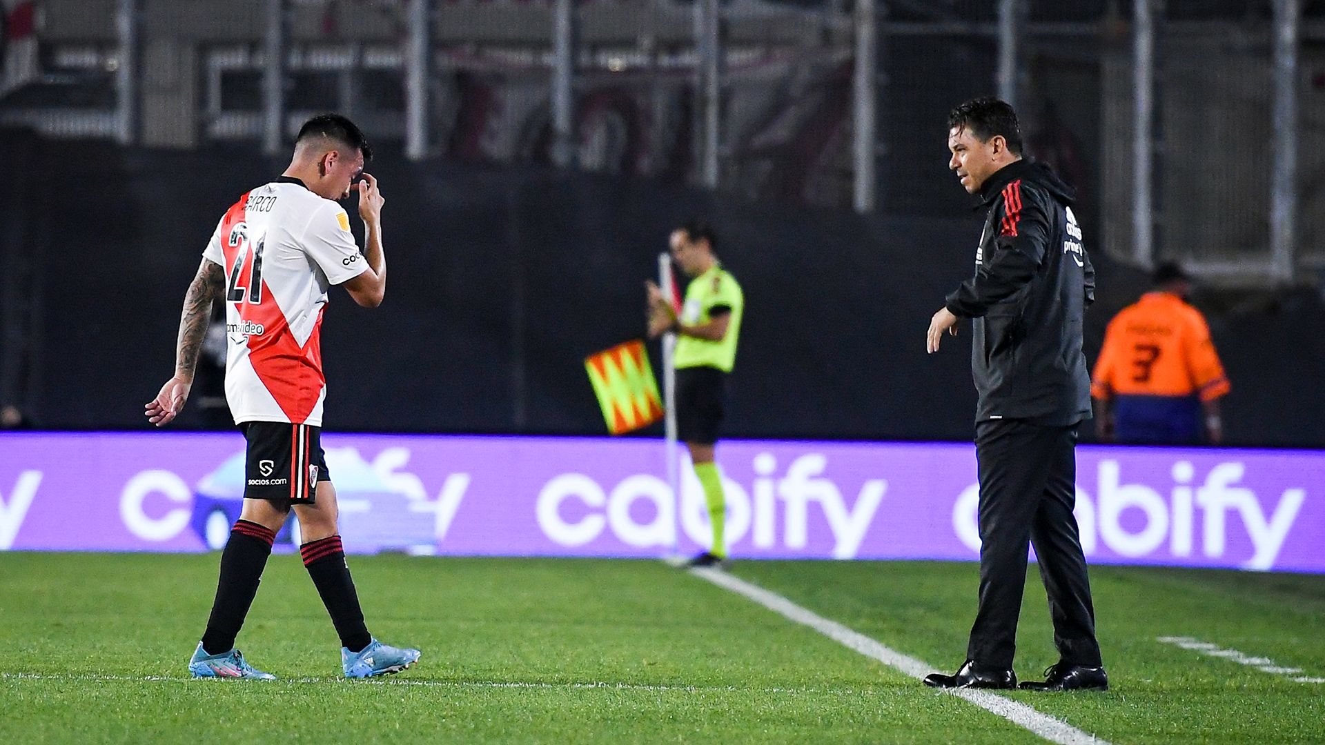 Esequiel Barco Marcelo Gallardo River Argentinos Copa Liga Profesional 10042022