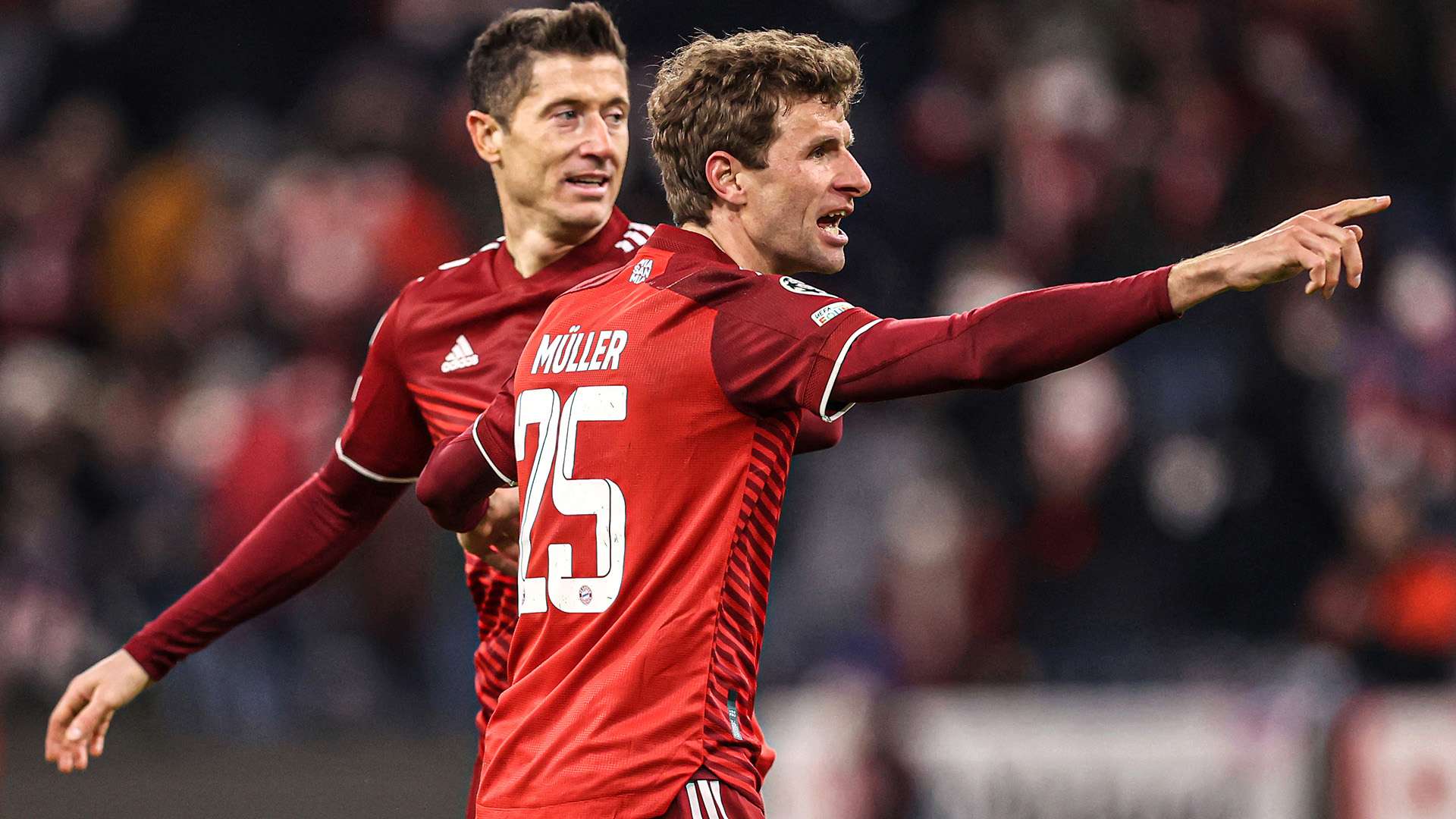 Thomas Muller Robert Lewandowski Bayern Munich