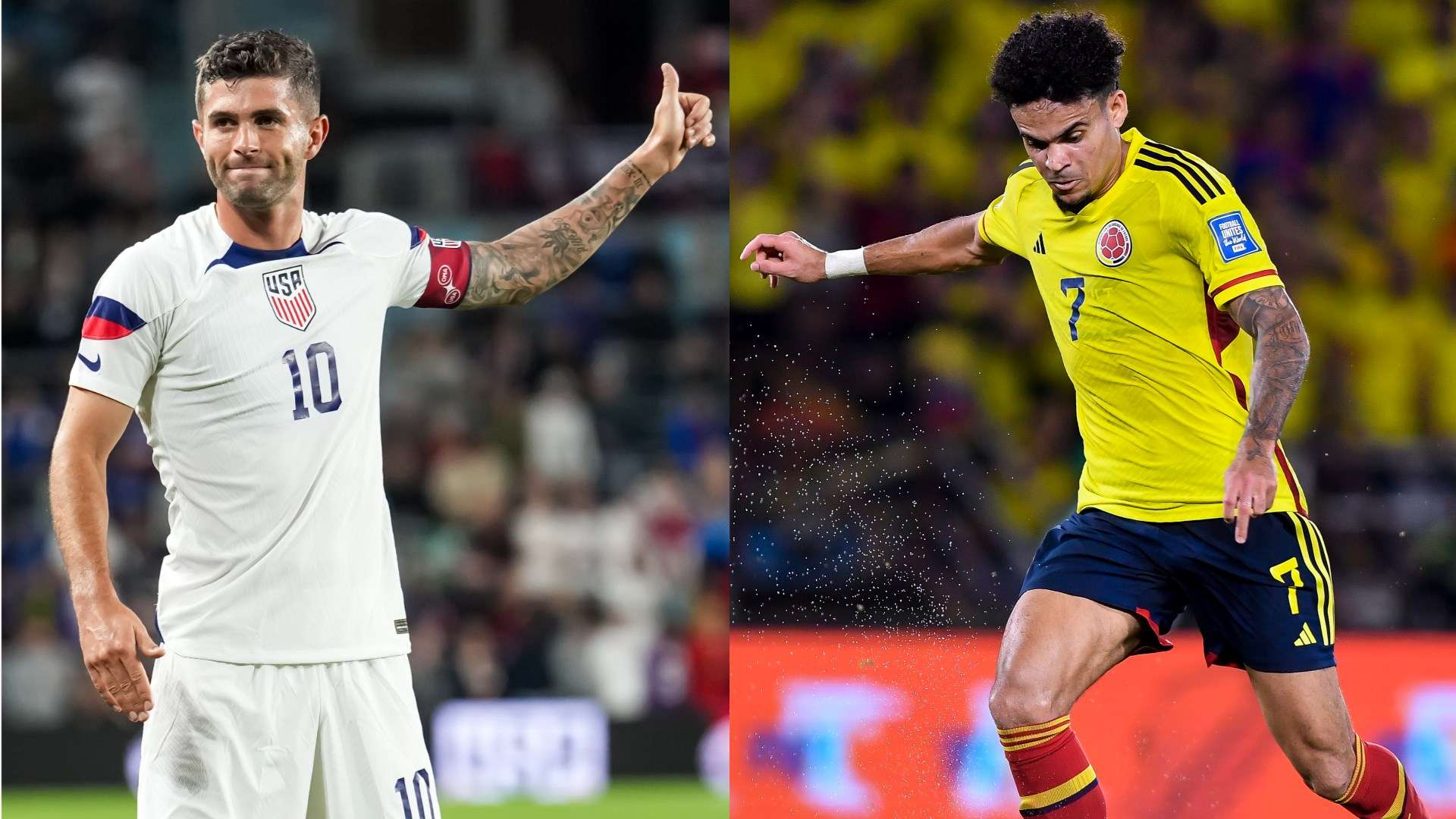 Christian Pulisic Luis Diaz split