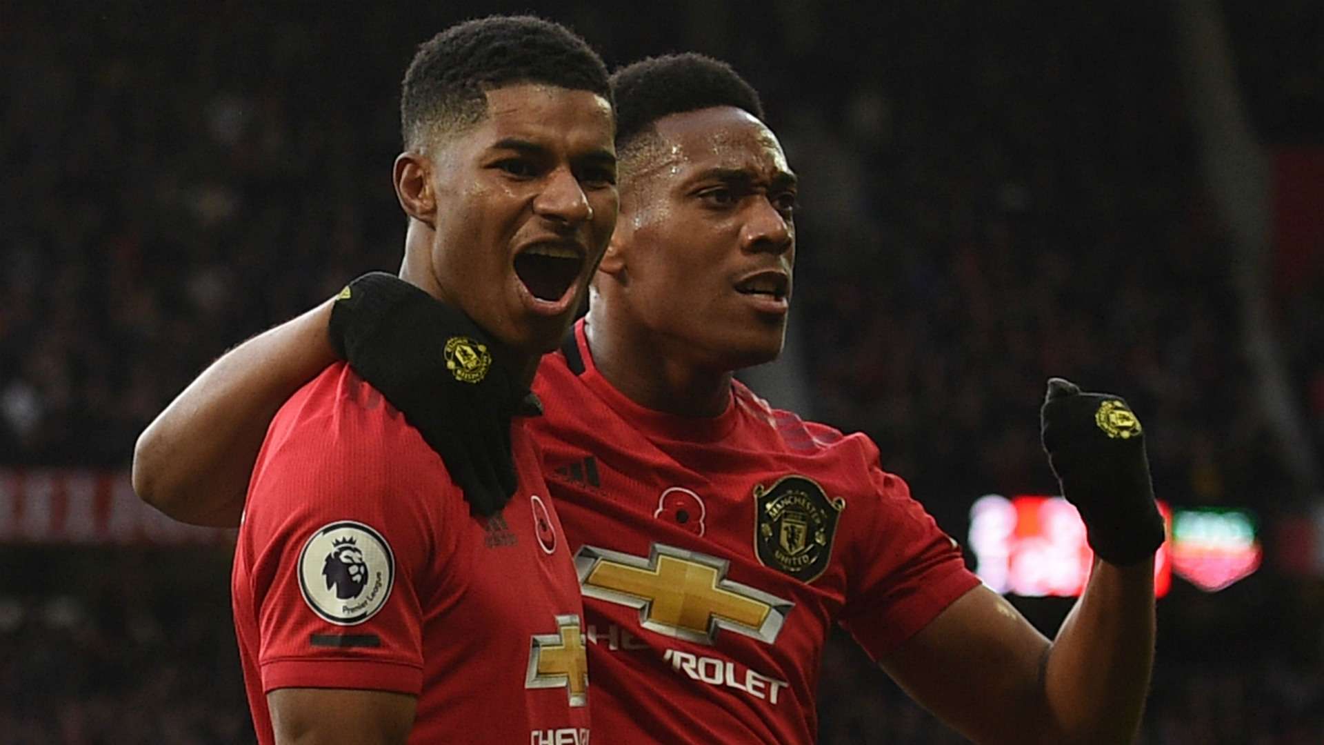 Marcus Rashford Anthony Martial Manchester United 2019-20