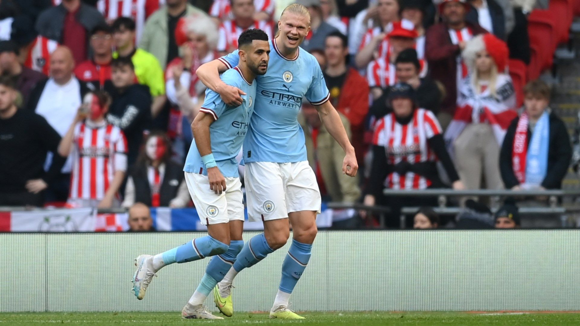 Riyad Mahrez Erling Haaland Man City 2022-23