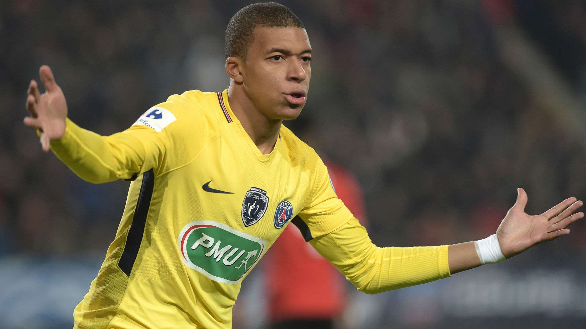 Kylian Mbappe Rennes PSG Coupe de France 07012018