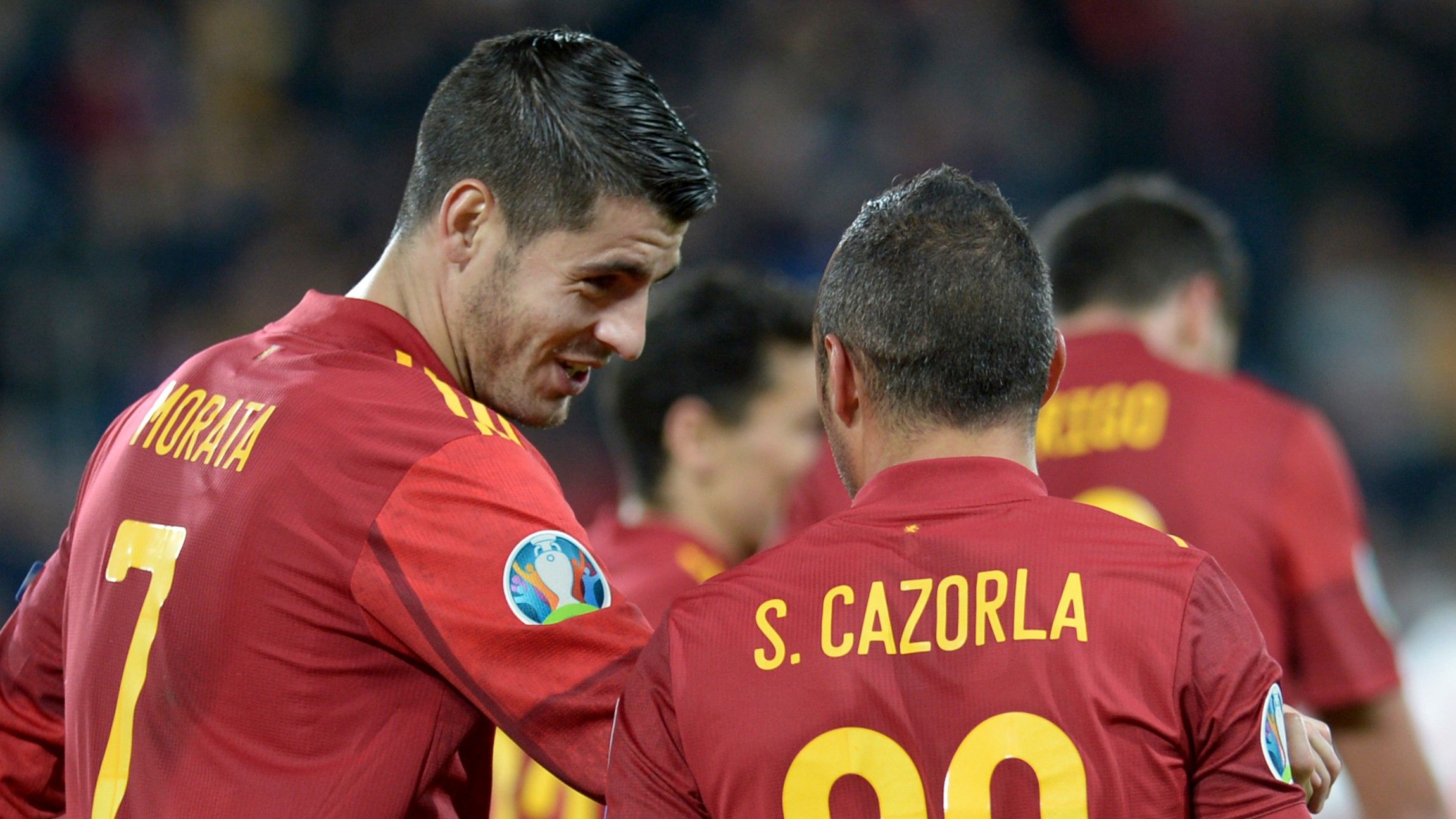 Alvaro Morata Santi Cazorla España Spain Malta EURO 2020 15112019