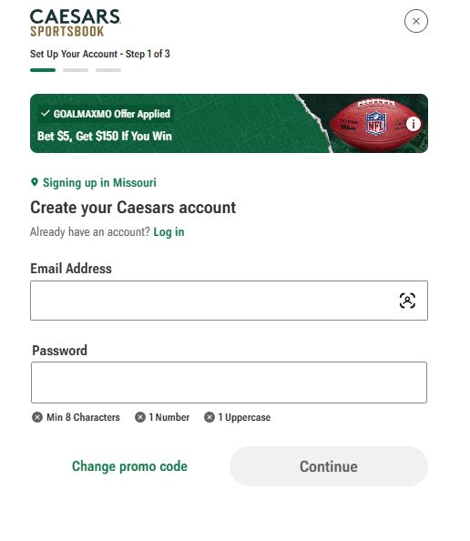 caesars missouri sign up