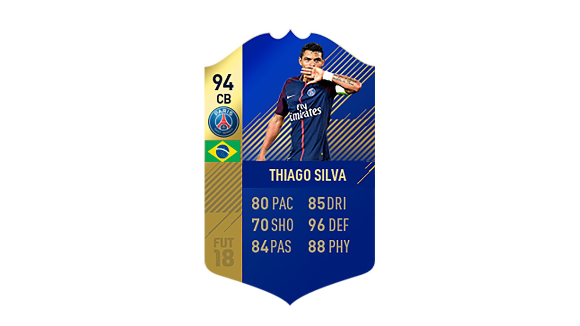 FIFA 18 Ligue 1 Team of the Season Thiago Silva