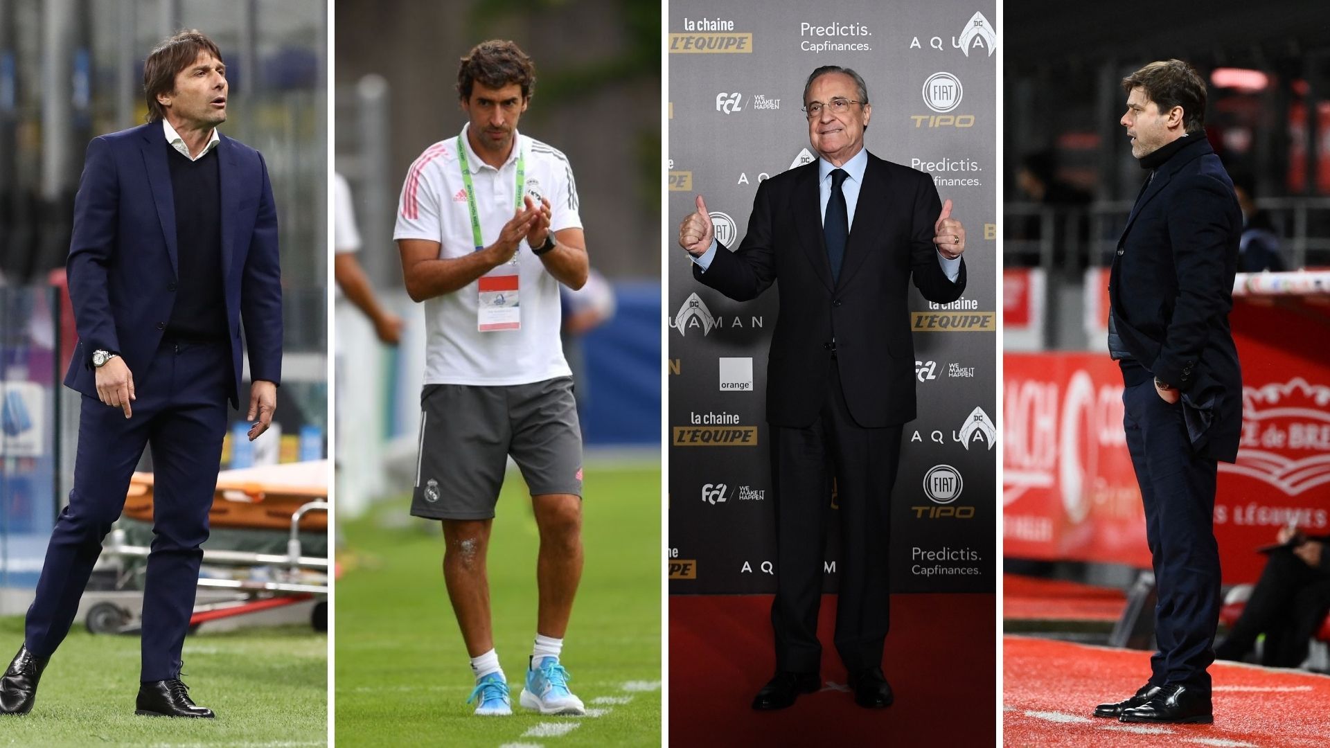 Conte, Raúl, Florentino Pérez y Pochettino, Real Madrid