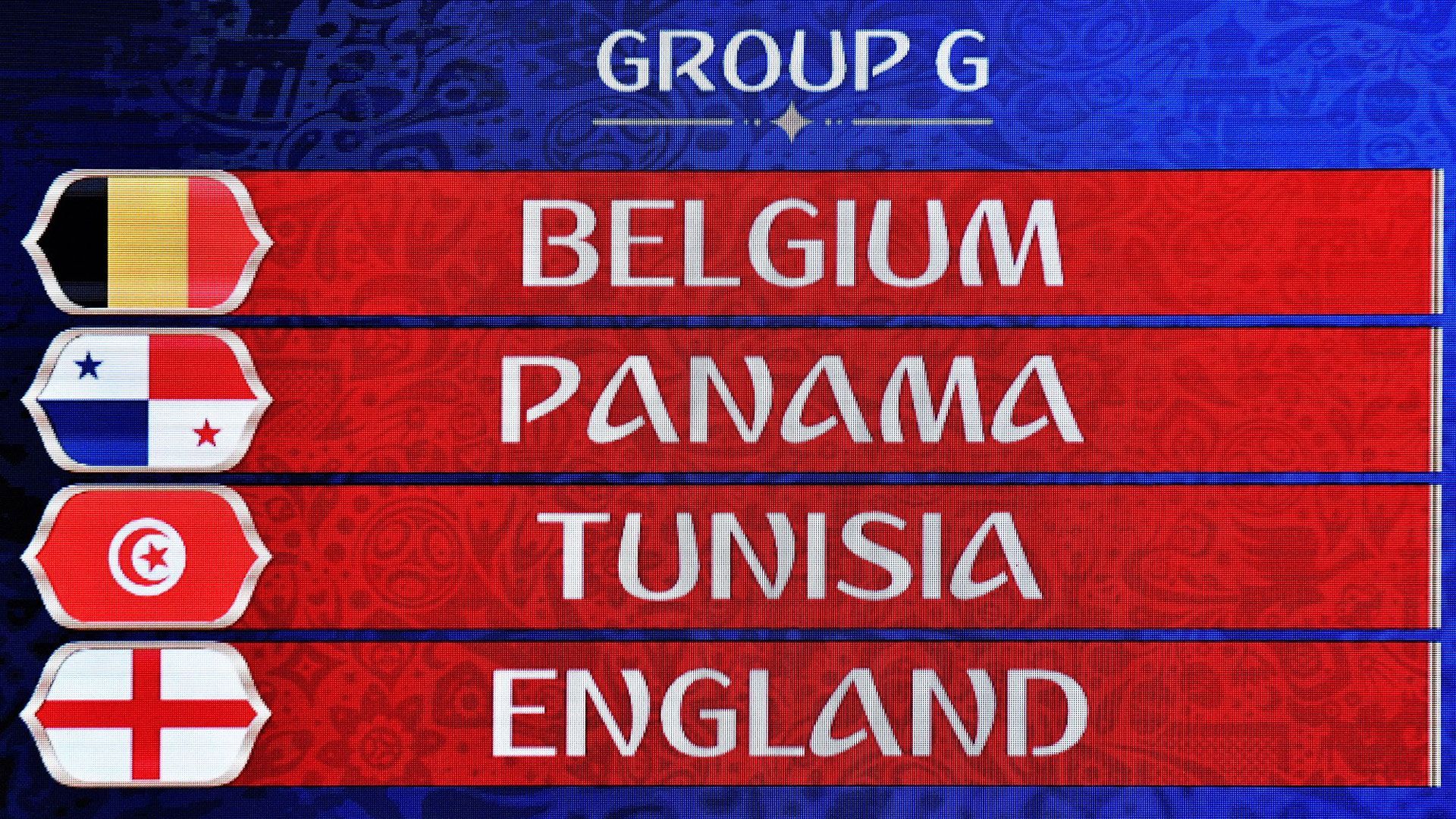 WM 2018 Spielplan Gruppe G England Belgien Panama Tunesien