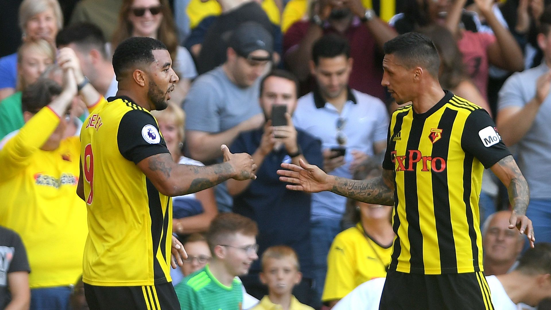 Troy Deeney Jose Holebas Watford