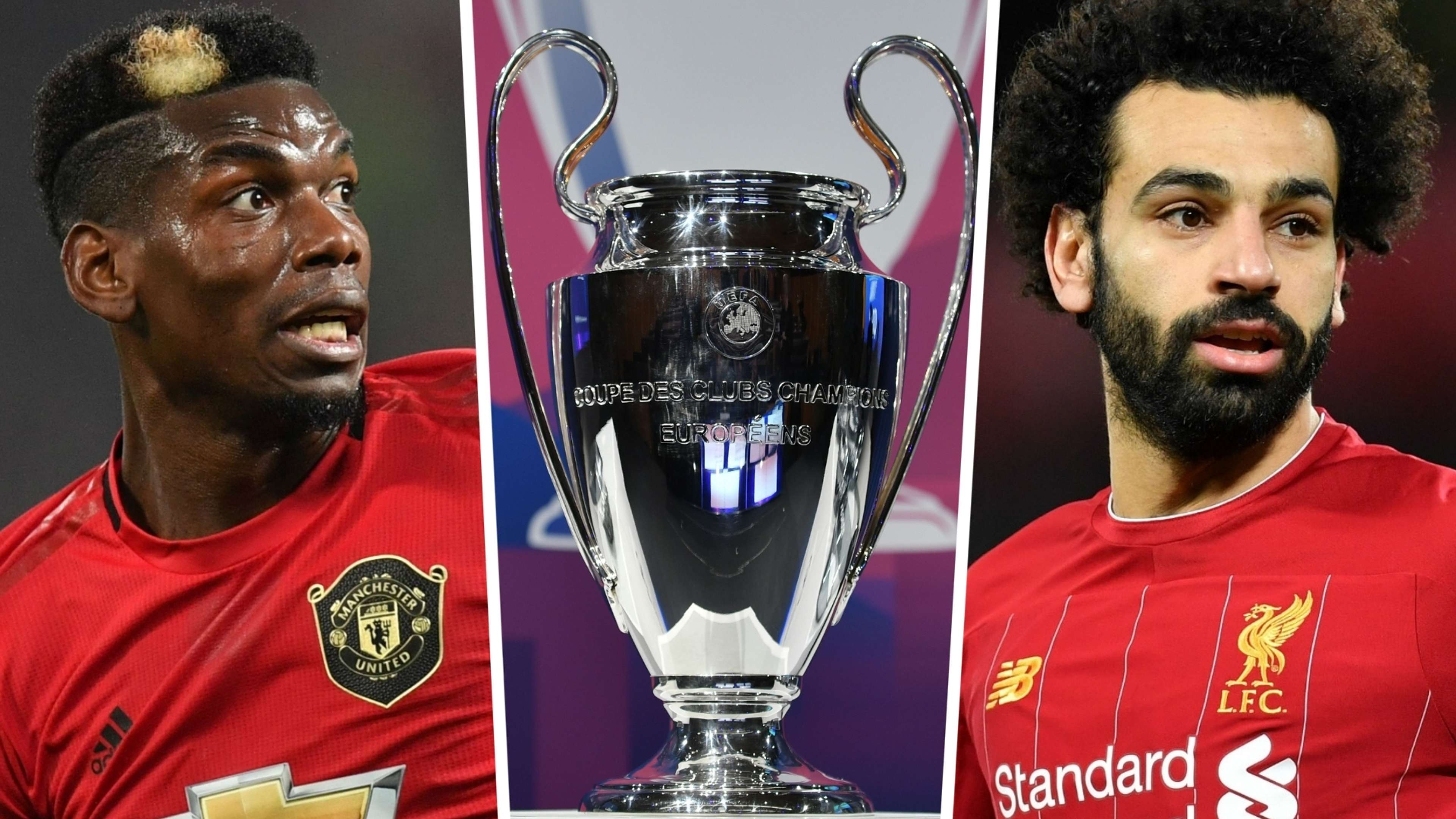 Paul Pogba Mohamed Salah Champions League Manchester United Liverpool 2019-20