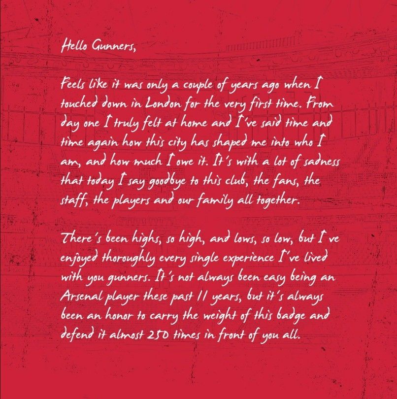 Bellerin letter