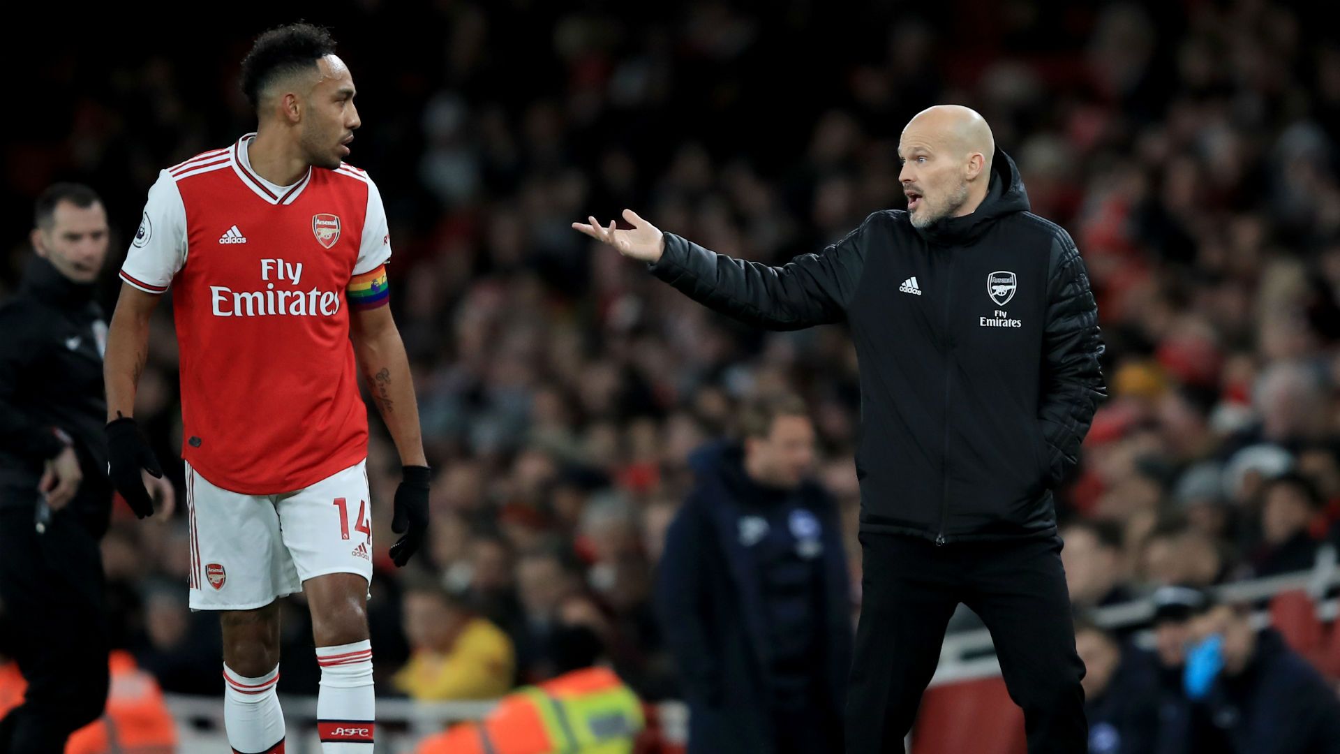 Pierre Emerick Aubameyang Freddie Ljungberg Arsenal 2019